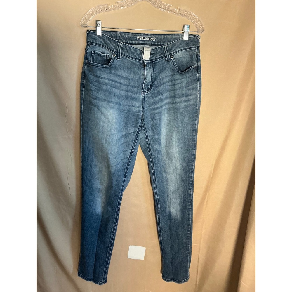 Maurices Skinny Jeans Womens 7/8 Regular Blue Excellent Stretch Medium Wash